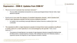 Major Depressive Disorder – Definitions and Diagnosis – slide 21